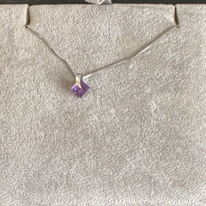 Elegant Silver and Amethyst Pendant Necklace